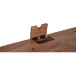 Rollins Solid Acacia USB Charging Desk