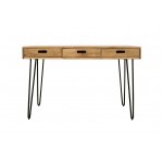 Rollins Solid Hardwood Modern Counter Dining Table with Storage