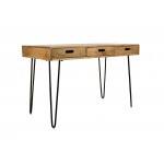 Rollins Solid Hardwood Modern Counter Dining Table with Storage