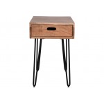 Rollins Solid Acacia Side Table