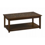 Baroque Cocktail Table with Mosaic Tile Inlay