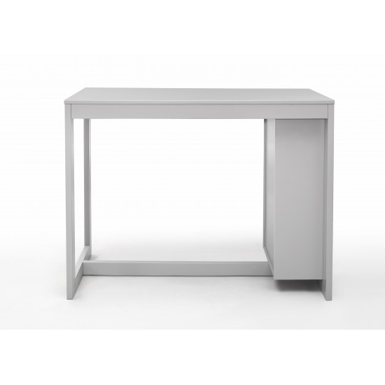 Tribeca Counter Height Dining Table with Shelving - Ash Grey