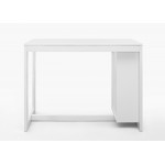 Tribeca Counter Height Dining Table with Shelving - Classic White