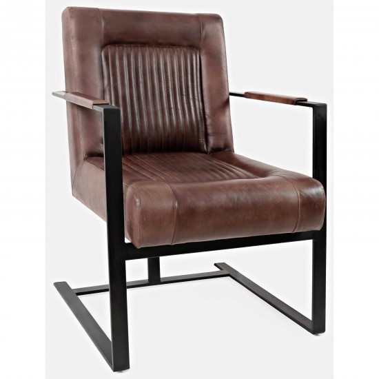 Genuine Leather Sled Chair