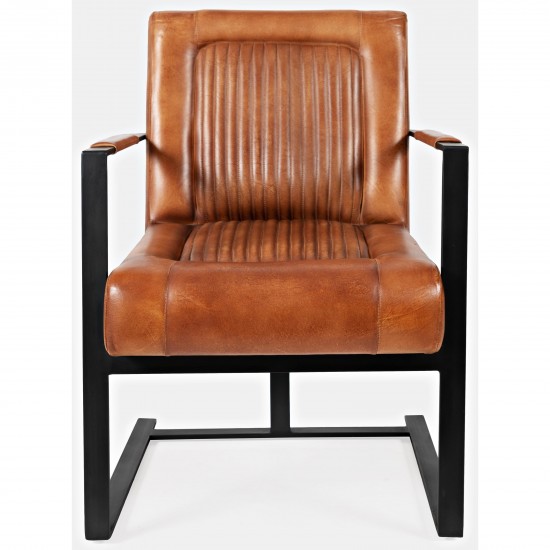 Genuine Leather Sled Chair