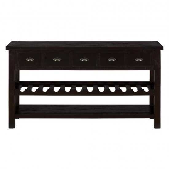 Prospect Creek Pine 60" Wine Rack/Server