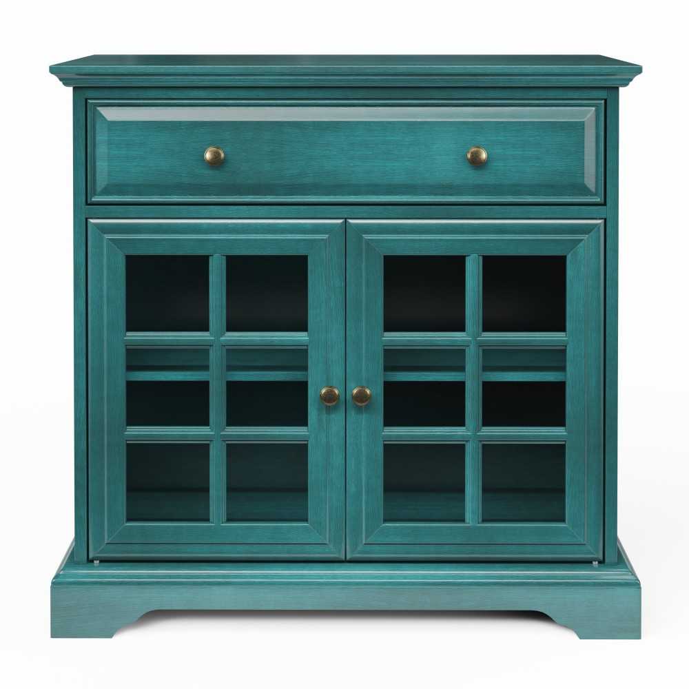 32'' Window Pane 2 Door TV Stand