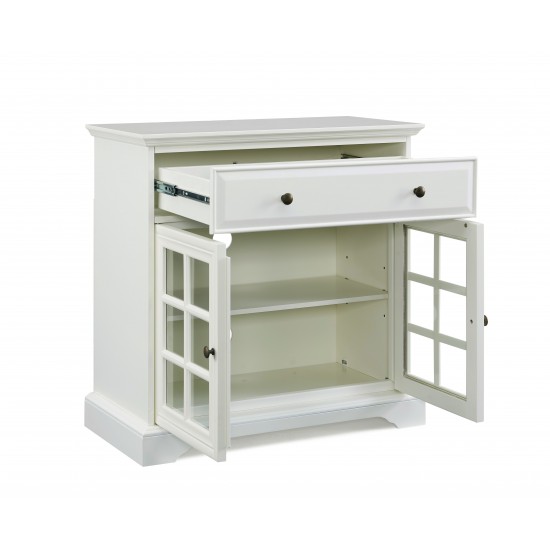 32'' Window Pane 2 Door TV Stand