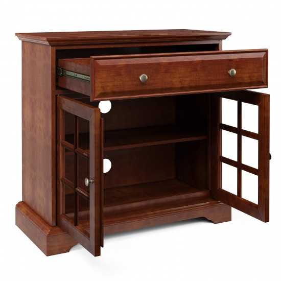 32'' Window Pane 2 Door TV Stand