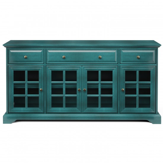 60'' Window Pane 4 Door TV Stand