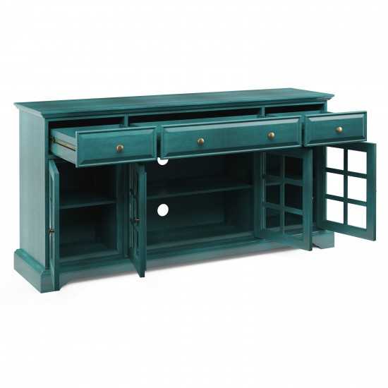 60'' Window Pane 4 Door TV Stand