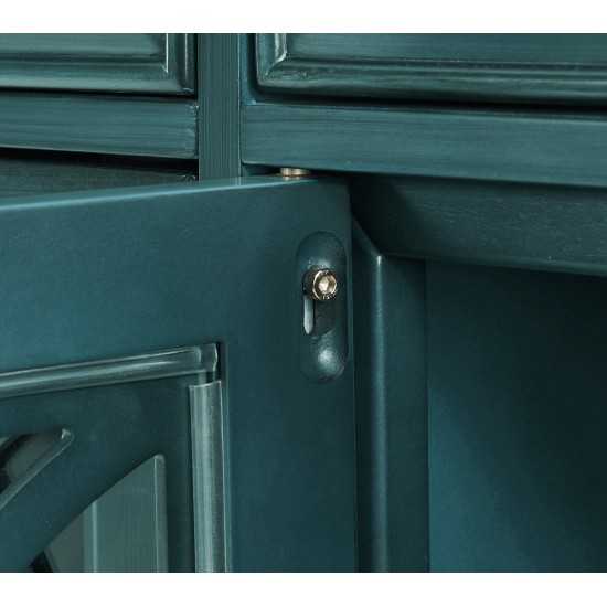 60'' Window Pane 4 Door TV Stand