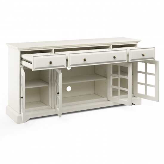 60'' Window Pane 4 Door TV Stand