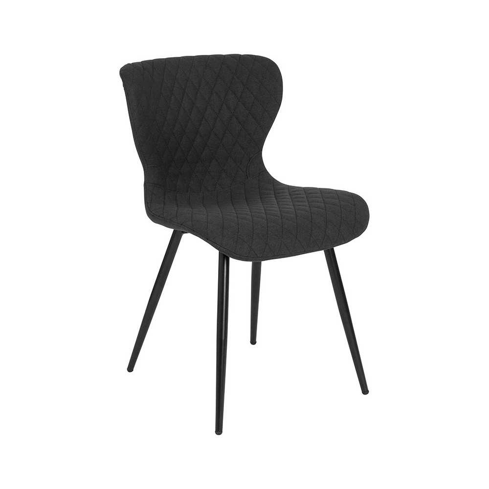 Bristol Contemporary Upholstered Chair in Black Fabric Bristol Contemporary Upholstered Chair in Black Fabric