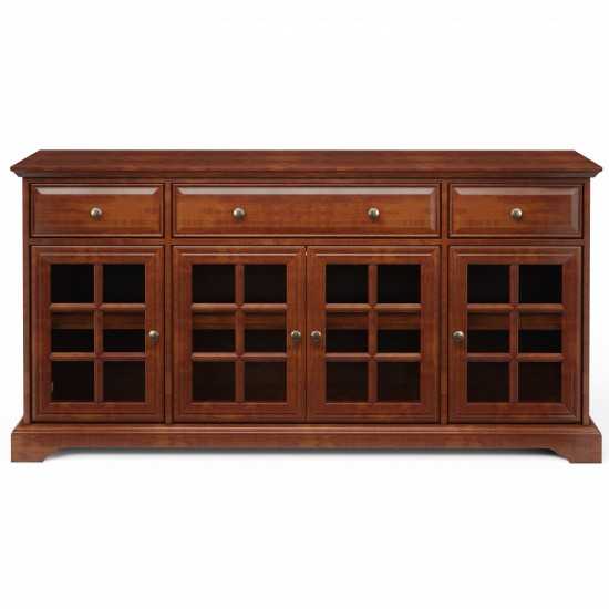 60'' Window Pane 4 Door TV Stand