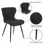 Bristol Contemporary Upholstered Chair in Black Fabric