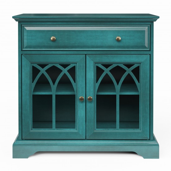 32'' Gothic Arch 2 Door TV Stand