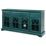 60'' Gothic Arch 4 Door TV Stand