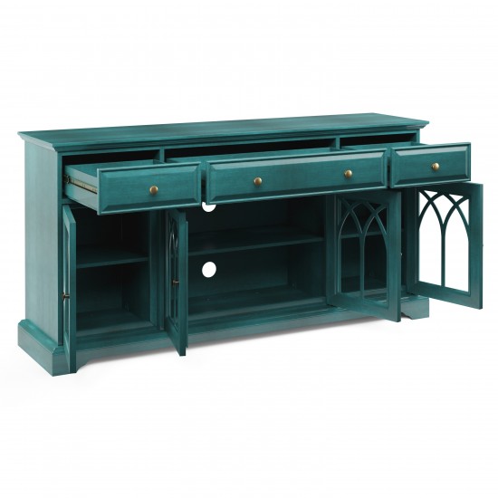 60'' Gothic Arch 4 Door TV Stand