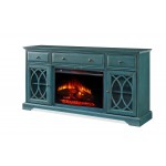 60'' Segmented TV Stand With Electric Fireplace