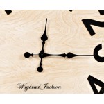 Weathered White Solid Wood 24'' Clock