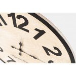 Weathered White Solid Wood 24'' Clock