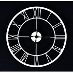 Industrial White Iron 30'' Clock