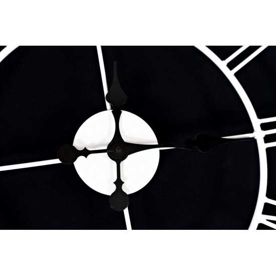 Industrial White Iron 30'' Clock