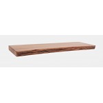 Nature's Edge Solid Acacia 24'' Floating Wall Shelf - 1.25'' Height (Set of 2)