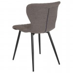 Bristol Contemporary Upholstered Chair in Gray Fabric