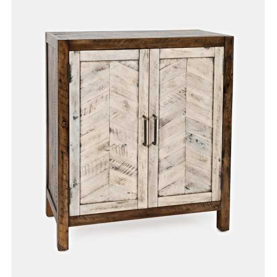 Gramercy 28'' Chevron Two Door Accent Cabinet