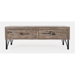 Distressed Acacia Slim Profile Media Stand