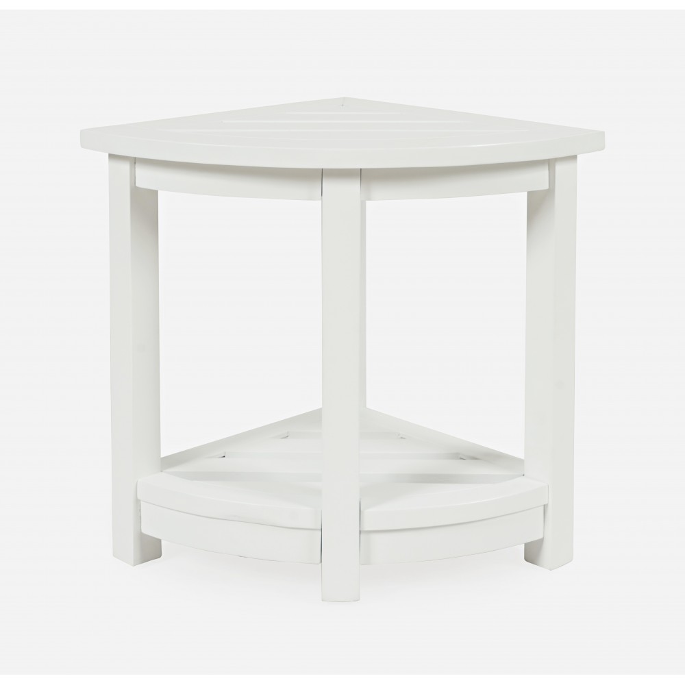 Solid Acacia Indoor - Outdoor Corner Accent Table