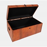 Leather Chest Storage Table