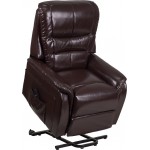 Brown LeatherSoft Remote Powered Lift Recliner