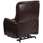 Brown LeatherSoft Remote Powered Lift Recliner