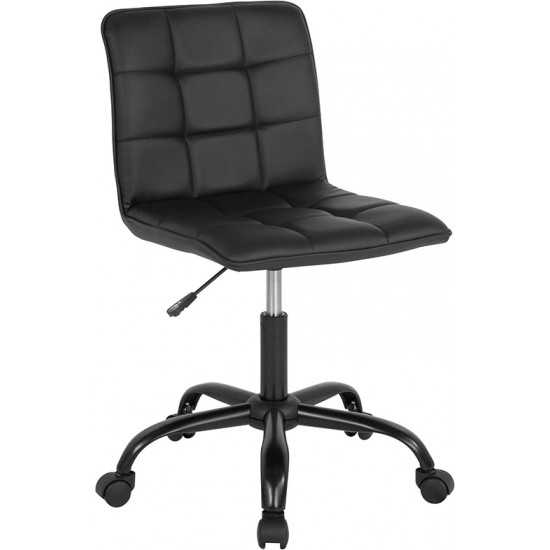 Sorrento Home and Office Task Chair in Black LeatherSoft