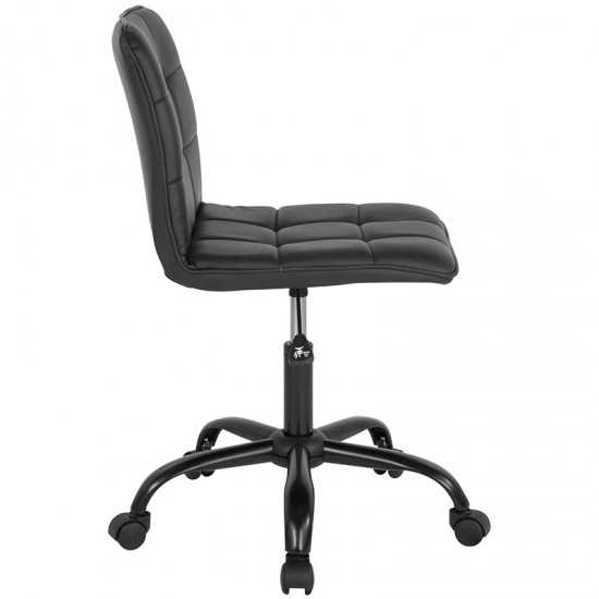 Sorrento Home and Office Task Chair in Black LeatherSoft