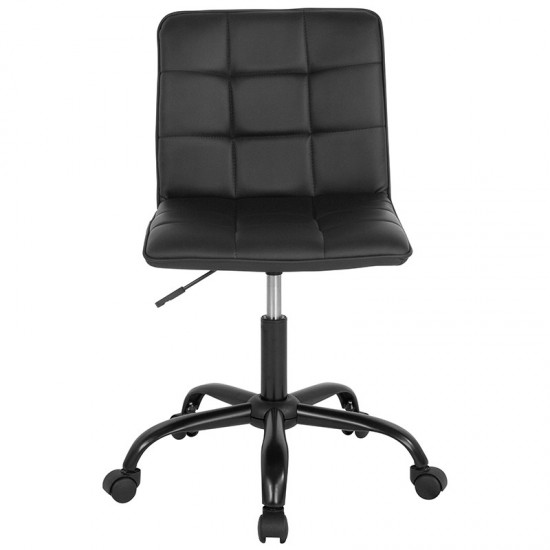 Sorrento Home and Office Task Chair in Black LeatherSoft