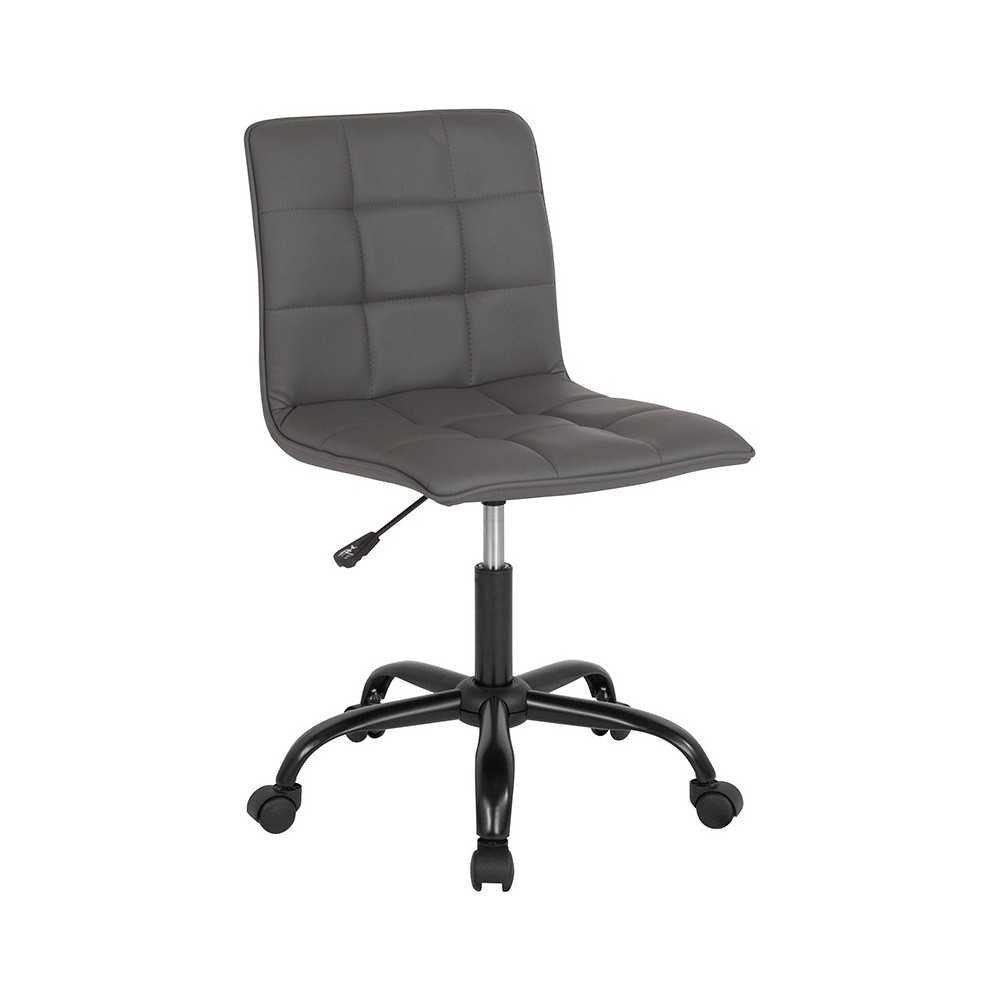 Sorrento Home and Office Task Chair in Gray LeatherSoft Sorrento Home and Office Task Chair in Gray LeatherSoft