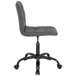 Sorrento Home and Office Task Chair in Gray LeatherSoft