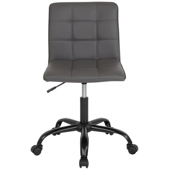 Sorrento Home and Office Task Chair in Gray LeatherSoft