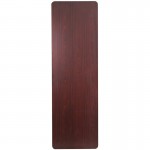 8-Foot Mahogany Melamine Laminate Folding Banquet Table