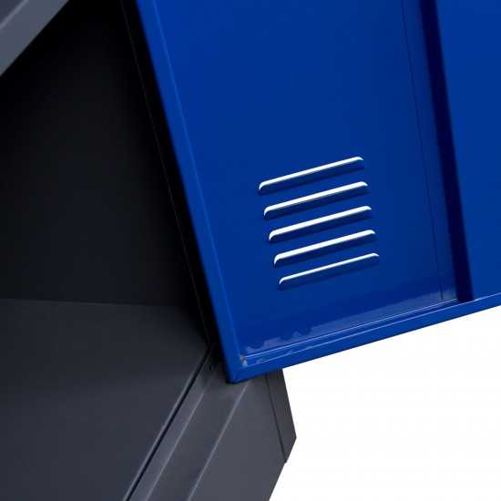 1-Door Metal Storage Locker Cabinet with Key Lock Entry by Diamond Sofa