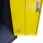 2-Door Metal Storage Locker Cabinet with Key Lock Entry by Diamond Sofa