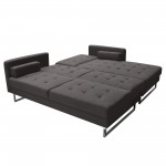 Opus Convertible Tufted RF Chaise Sectional by Diamond Sofa - GREY