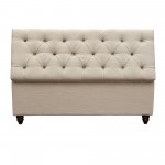 Park Ave Tufted Lift-Top Storage Trunk by Diamond Sofa - Desert Sand Linen