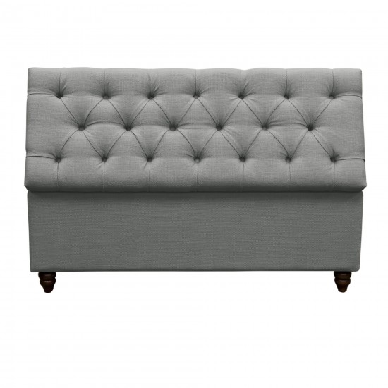 Park Ave Tufted Lift-Top Storage Trunk by Diamond Sofa - Grey Linen