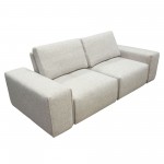 Jazz Modular 2-Seater with Adjustable Backrests in Light Brown Fabric by Diamond Sofa