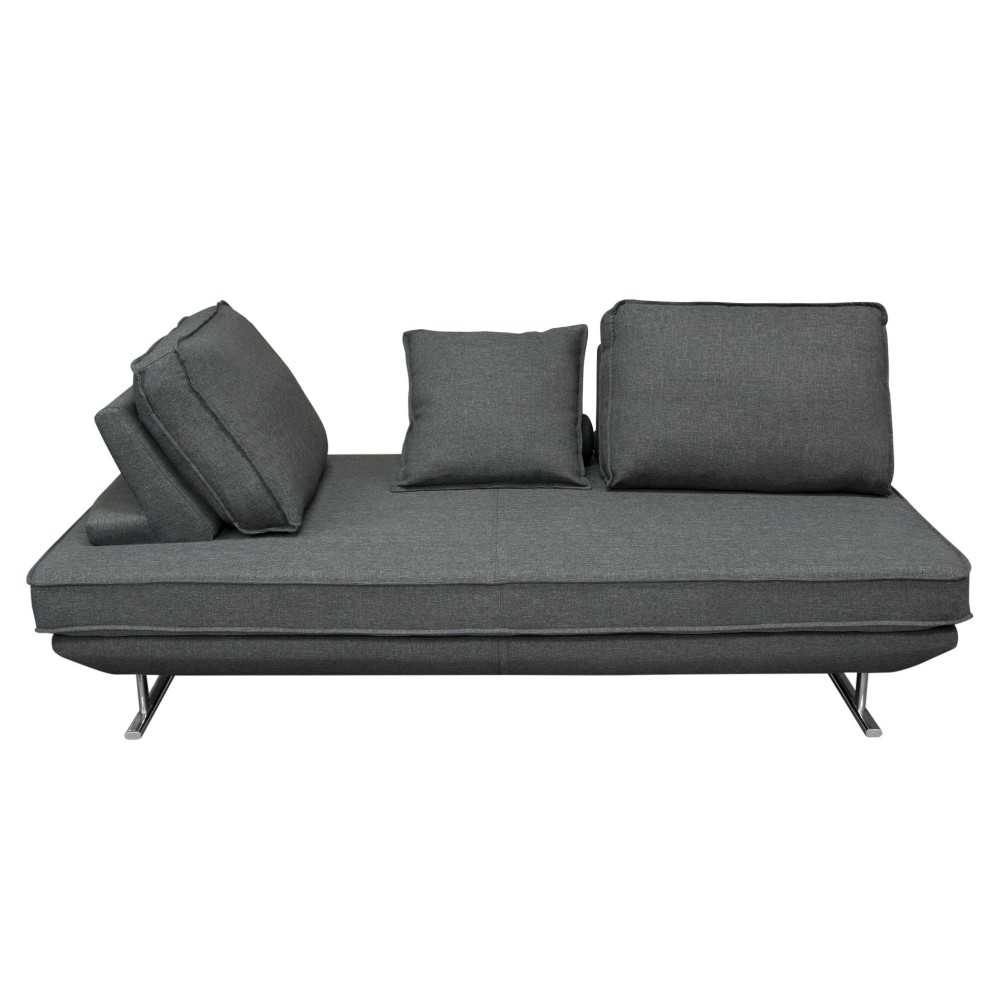 Dolce Lounge Seating Platform with Moveable Backrest Supports by Diamond Sofa - Grey Fabric Dolce Lounge Seating Platform with Moveable Backrest Supports by Diamond Sofa - Grey Fabric